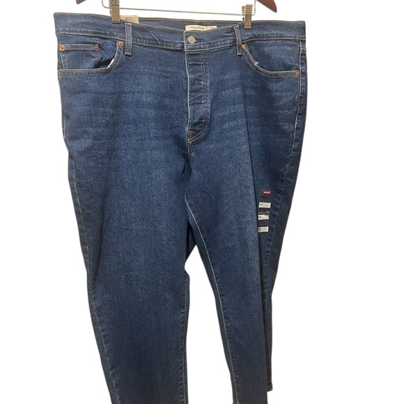 Levi's Women's Wedgie Straight Blue Denim Crop Fit Jeans sz 24W NWT - Picture 3 of 7